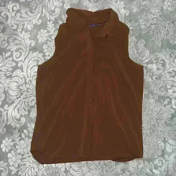 Tommy Hilfiger sleeveless blouse Brown Small - Picture 7 of 7